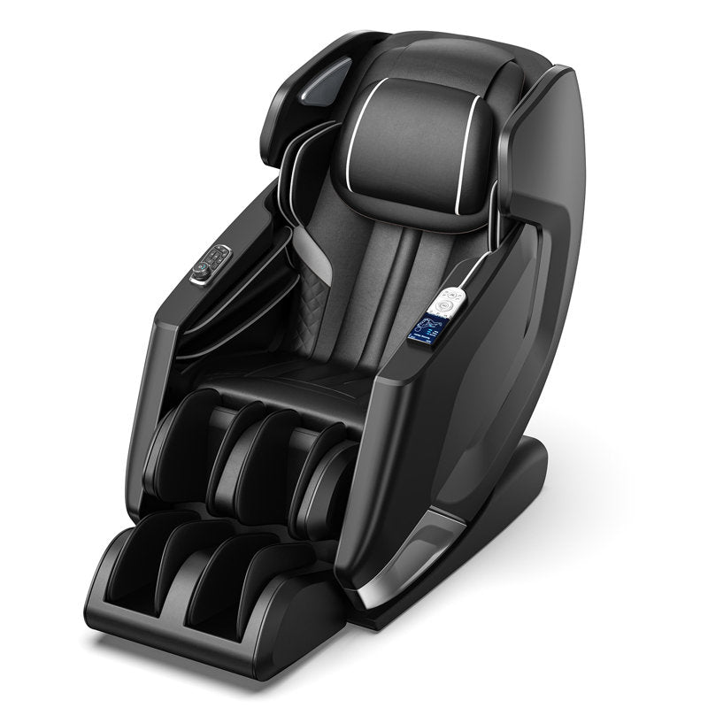 Full Body 4D Massage Chair With Automatic Extended Footrest, SL-Tracity Recliner, Full Air Bags, Heat Therapy