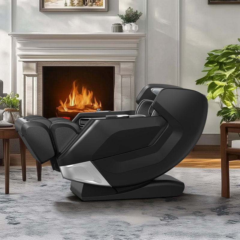 Full Body 4D Massage Chair With Automatic Extended Footrest, SL-Tracity Recliner, Full Air Bags, Heat Therapy
