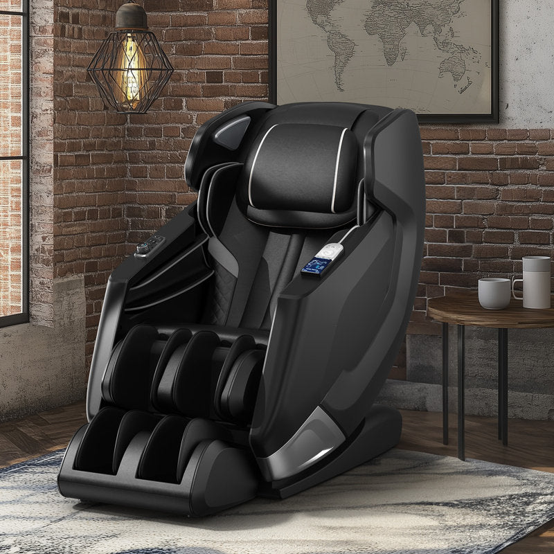 Full Body 4D Massage Chair With Automatic Extended Footrest, SL-Tracity Recliner, Full Air Bags, Heat Therapy