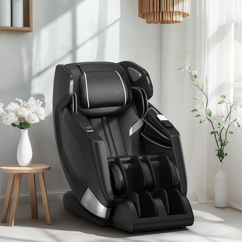Full Body 4D Massage Chair With Automatic Extended Footrest, SL-Tracity Recliner, Full Air Bags, Heat Therapy