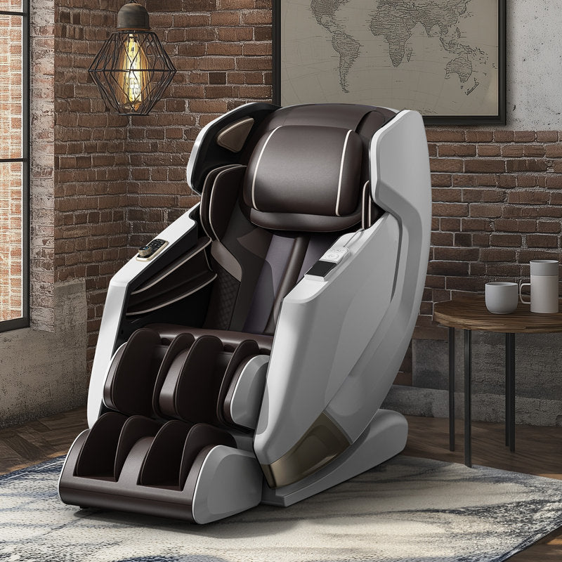 Full Body 4D Massage Chair With Automatic Extended Footrest, SL-Track Zero Gravity Recliner, Full Air Bags, Heat Therapy, Yoga Stretch