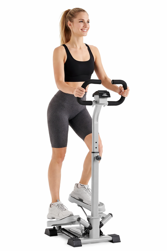 FLYBIRD Stepper with Handlebar, Twist Stair Stepper for Exercises for Leg Workout, Low-Impact Home Cardio