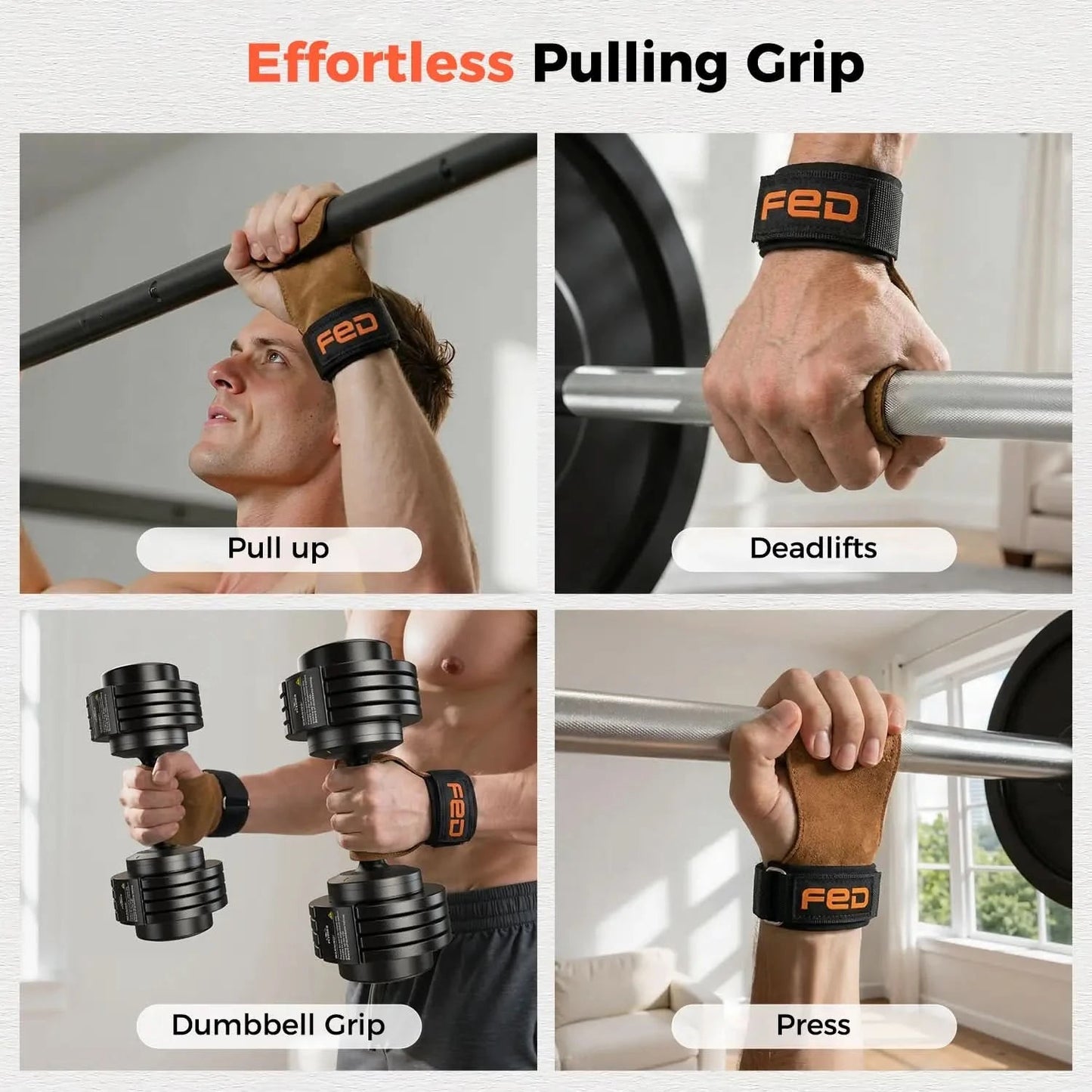 FED Fitness WS1 Weight Lifting Straps