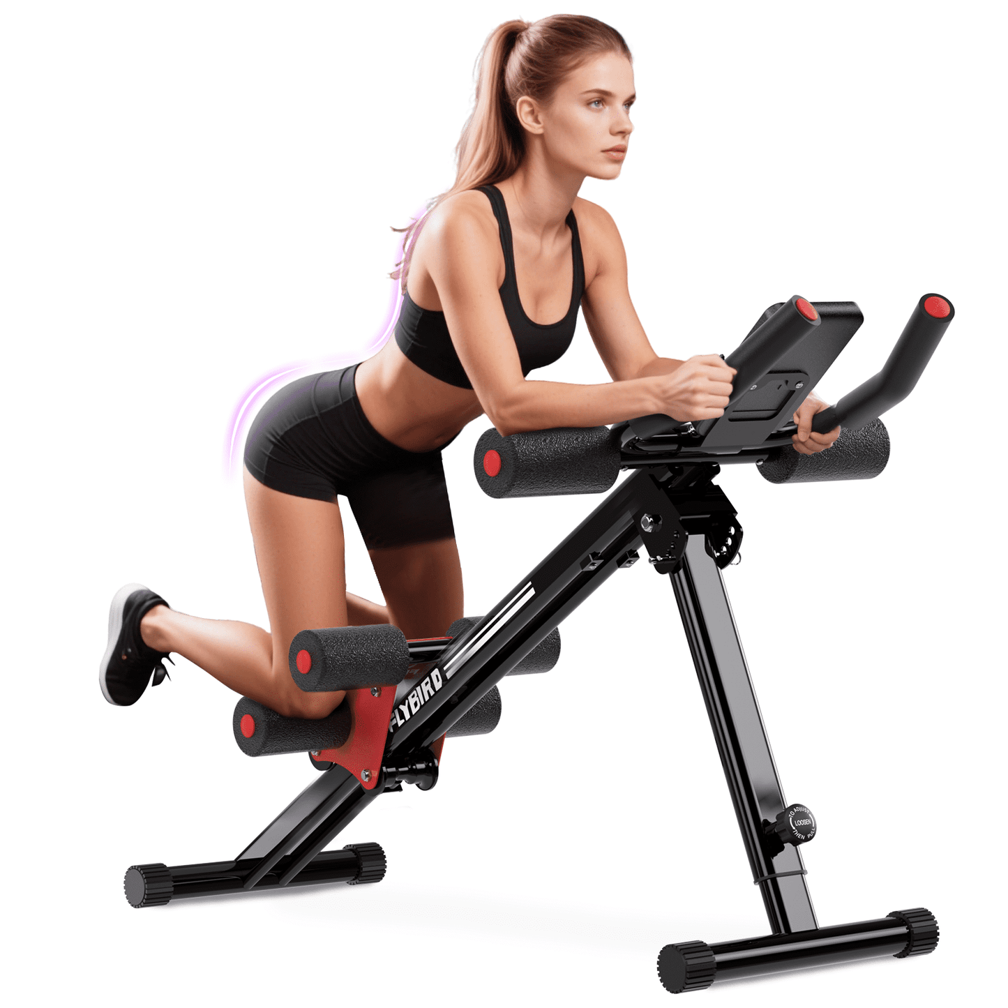 FLYBIRD Adjustable Ab Workout Equipment, Full Body Strength Training
