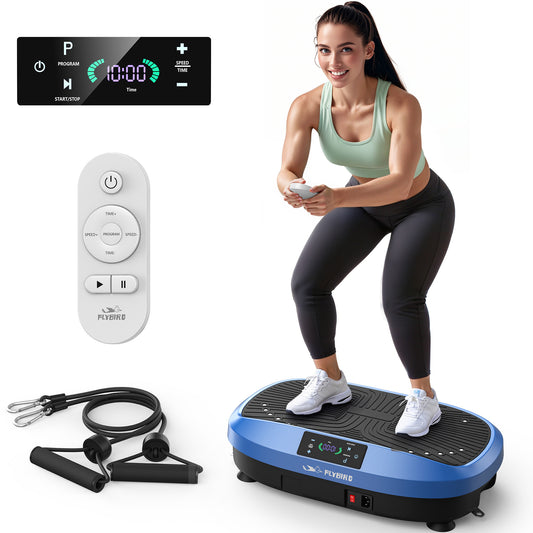 FLYBIRD Vibration Plate Exercise Machine, Lymphatic Drainage Machine