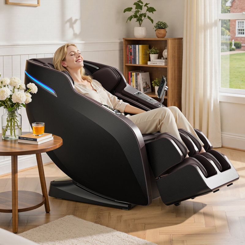 Full Body Massage Chair with Air Bags, Zero Gravity, Heat Therapy, Foot Roller, Shiatsu Recliner
