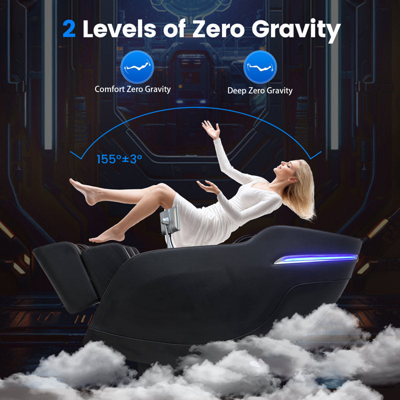 Full Body Massage Chair with Air Bags, Zero Gravity, Heat Therapy, Foot Roller, Shiatsu Recliner