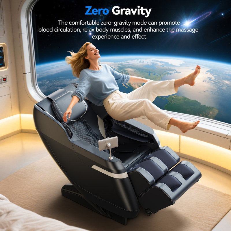 KOLIGEY Full Body Massage Chair with Air Bags, Zero Gravity, Heat Therapy, Foot Roller, Bluetooth Control