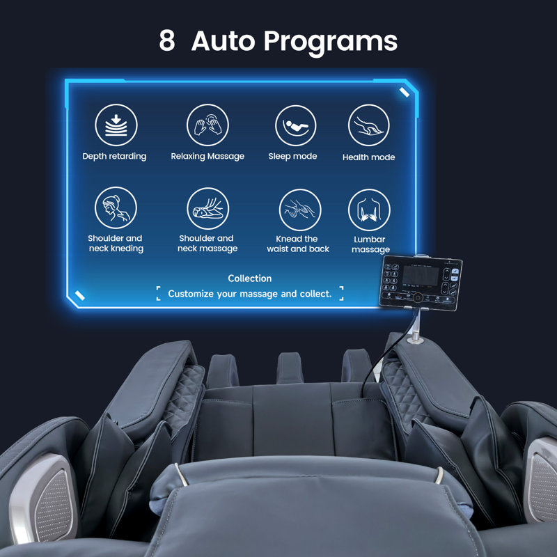 KOLIGEY Full Body Massage Chair with Air Bags, Zero Gravity, Heat Therapy, Foot Roller, Bluetooth Control