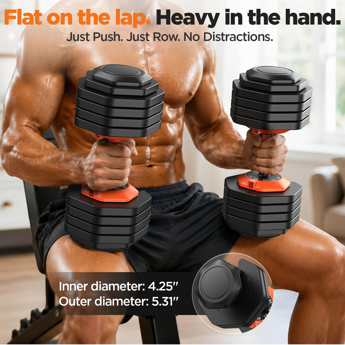2026 Updated Adjustable Dumbbell Set of 2, 10-in-1 Weights Dumbbell Set with Storage Box, 90lbs Adjustable Weights with Anti-slip Silicone Grip, Weight Set For Home Gym Suit both Men and Women