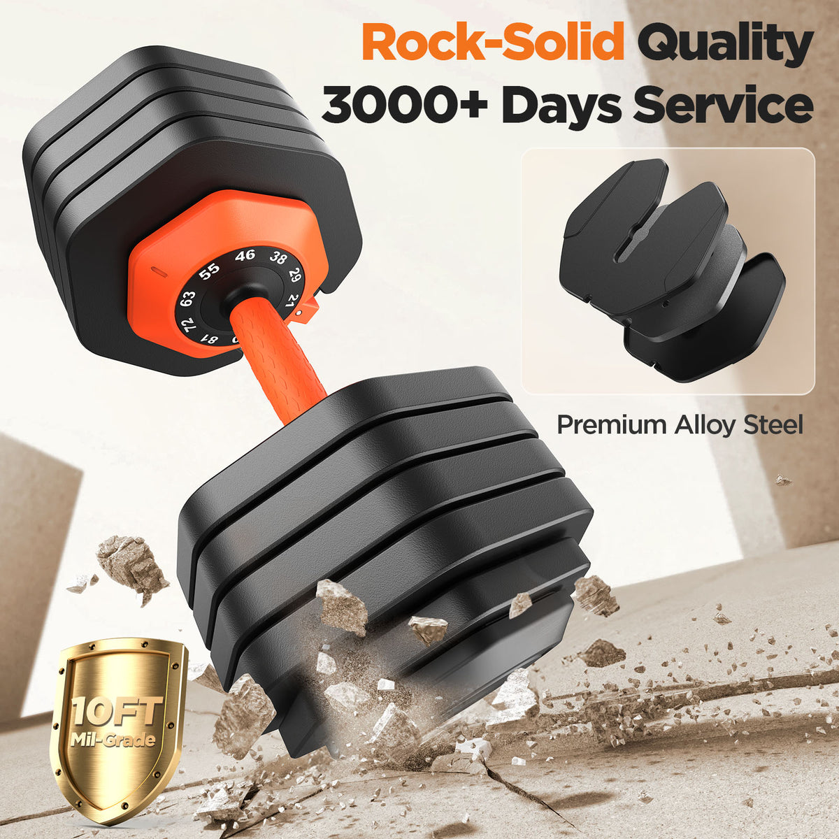 2026 Updated Adjustable Dumbbell Set of 2, 10-in-1 Weights Dumbbell Set with Storage Box, 90lbs Adjustable Weights with Anti-slip Silicone Grip, Weight Set For Home Gym Suit both Men and Women