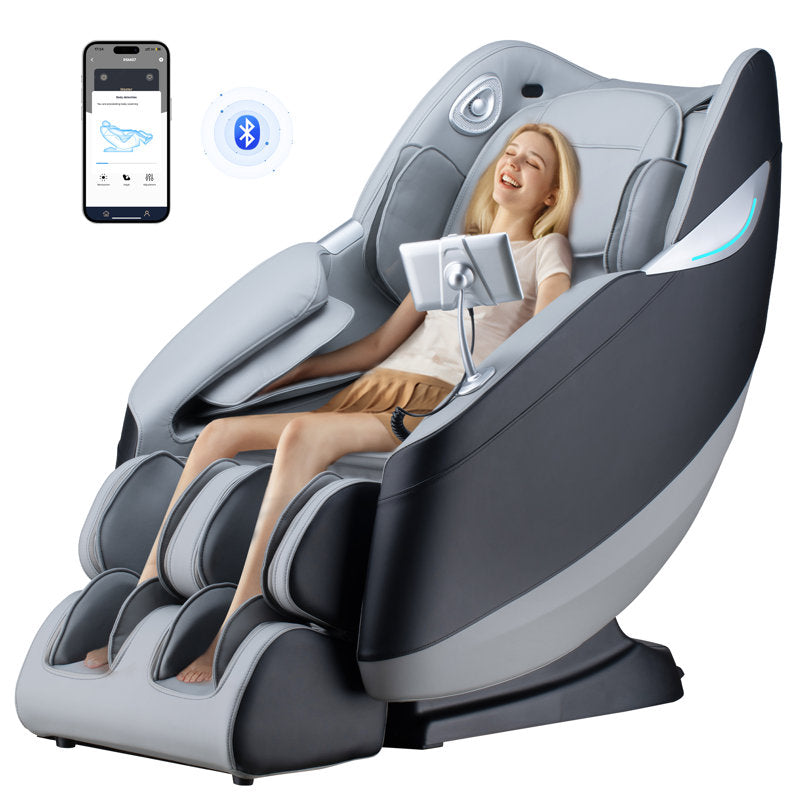 Full Body 4D Massage Chair With SL-Track Roller And 28 Air Bags, 3 Zero Gravity Modes, Heat Therapy, Retractable Footrest With Foot Roller