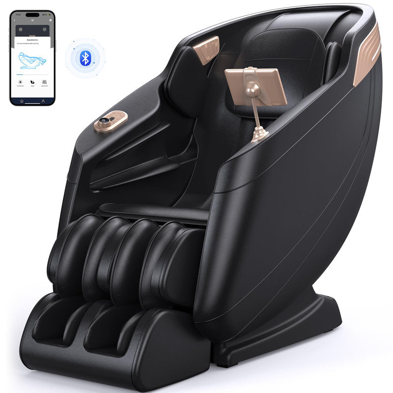 Full Body 4D Massage Chair With SL-Track Roller And 28 Air Bags, 3 Zero Gravity Modes, Heat Therapy, Retractable Footrest With Foot Roller