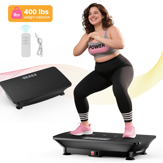 Feierdun Vibration Plate Exercise Machine, Power Waver Vibration Plate Platform Whole Body Vibration Plate Machine Helps Weight Loss