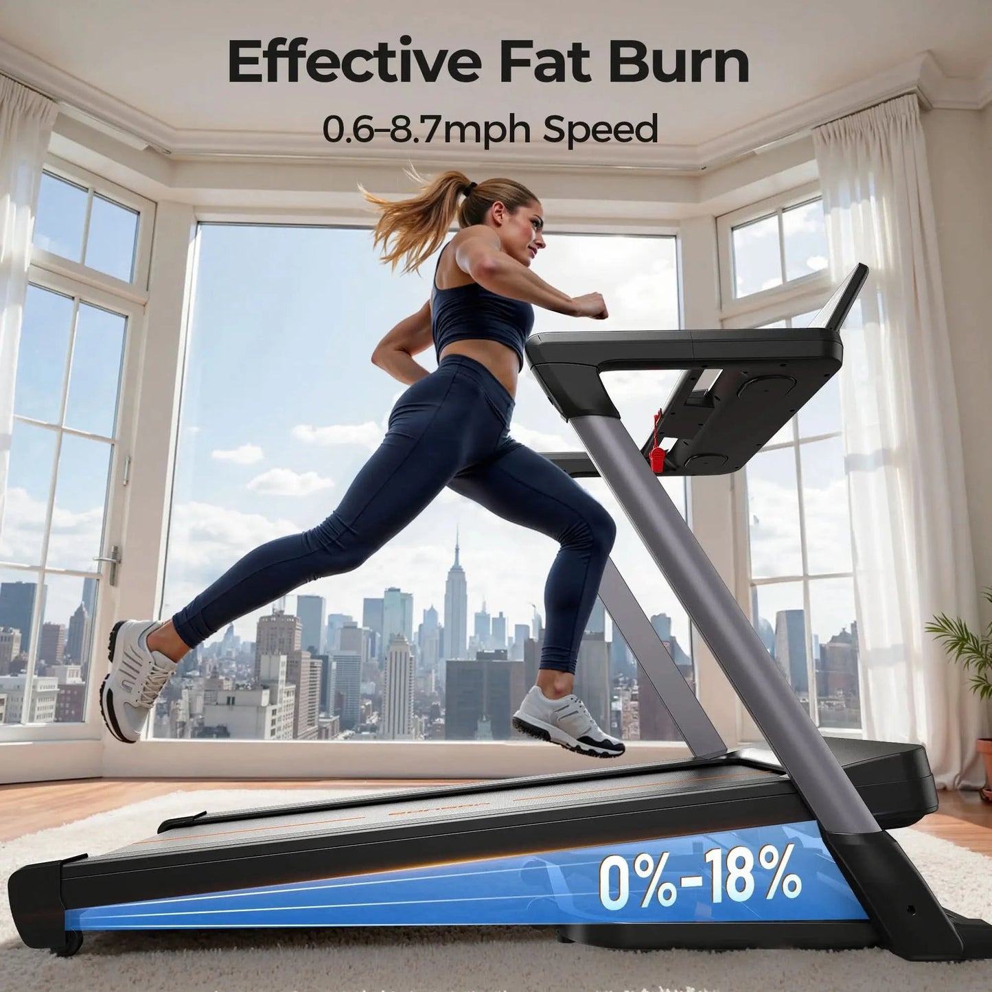 Yosuda TM2 Foldable Treadmill With Quite Brushless Motor
