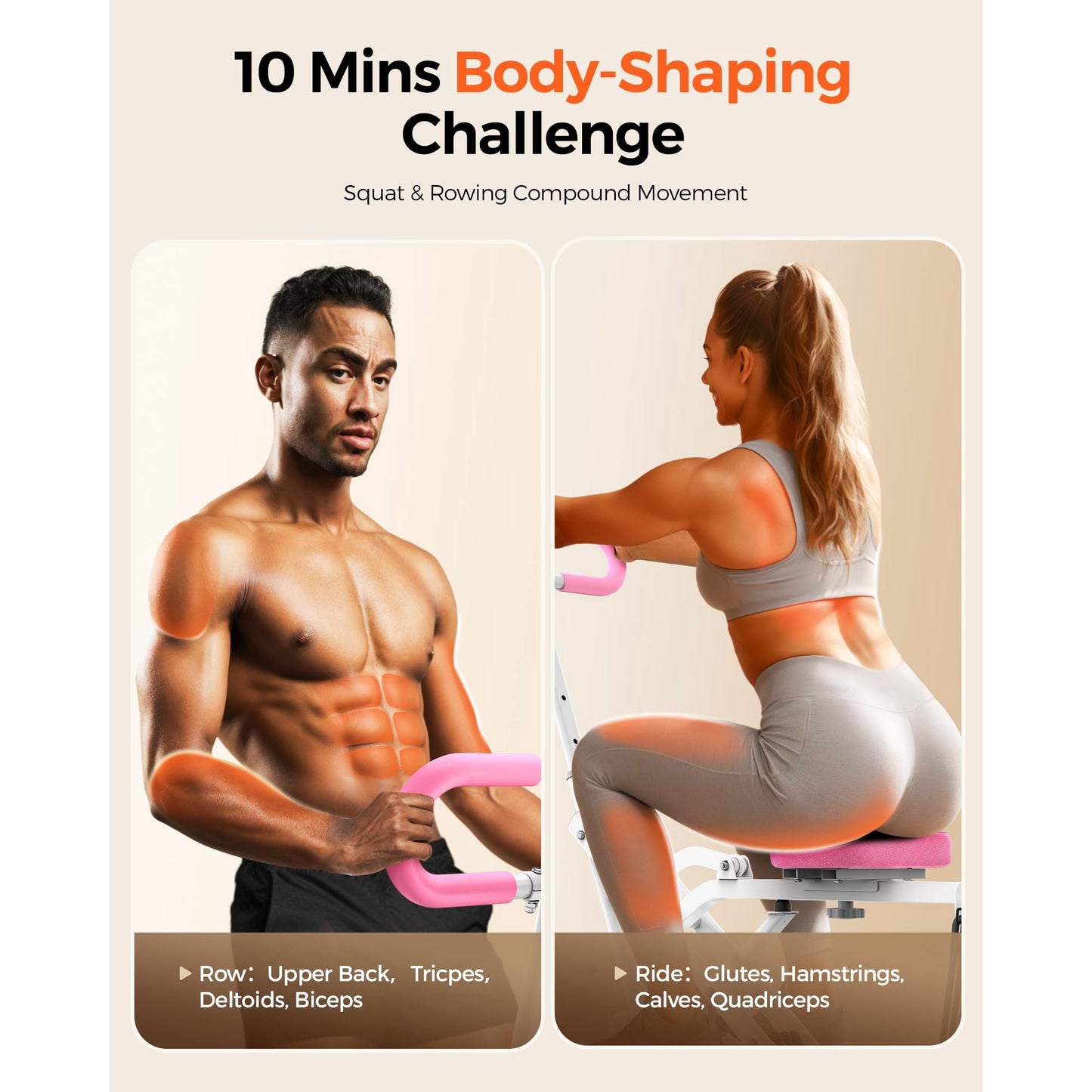 FLYBIRD Foldable Squat Machine for Home Workout