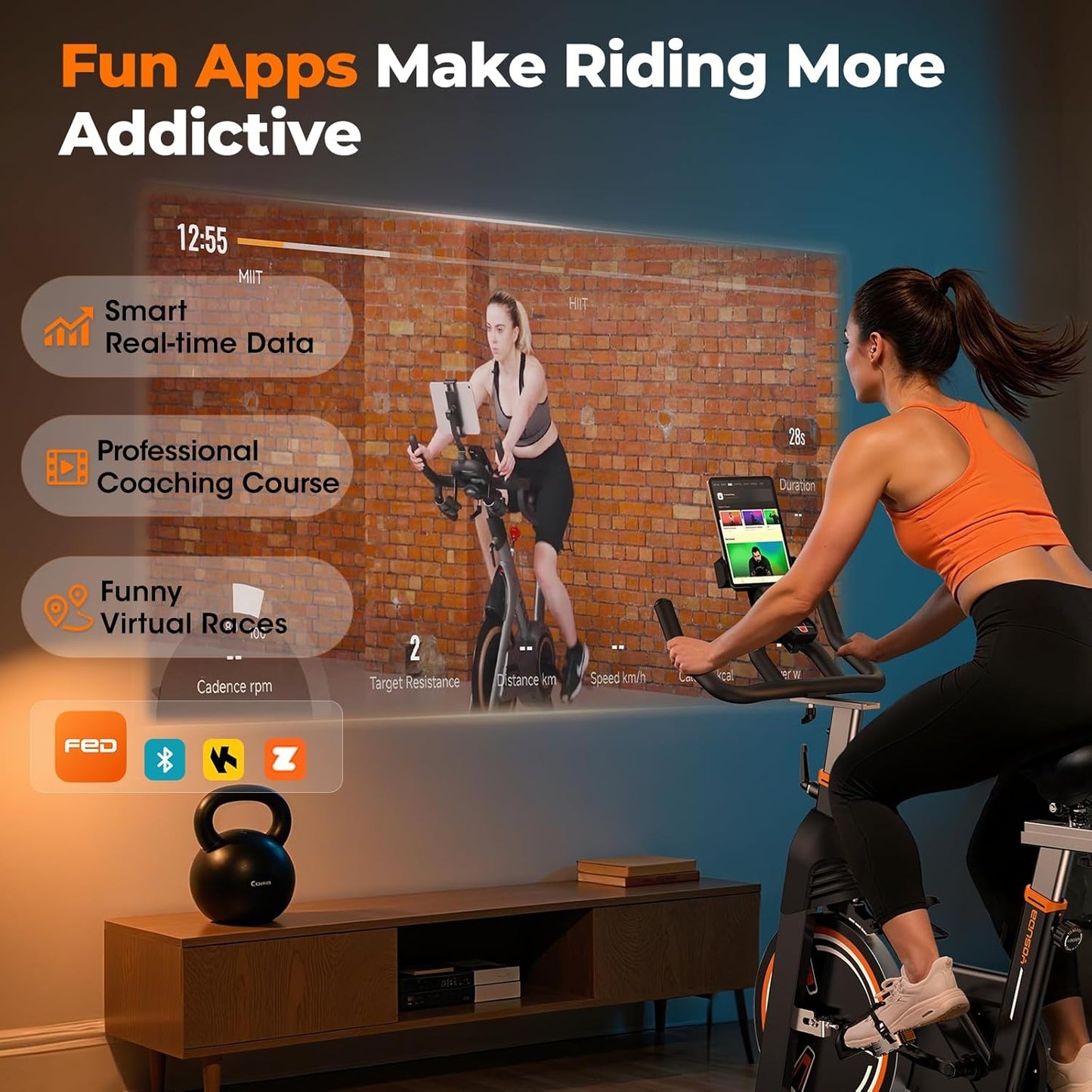 YOSUDA Pro Magnetic Indoor Cycling Bike Stationary Exercise Bike
