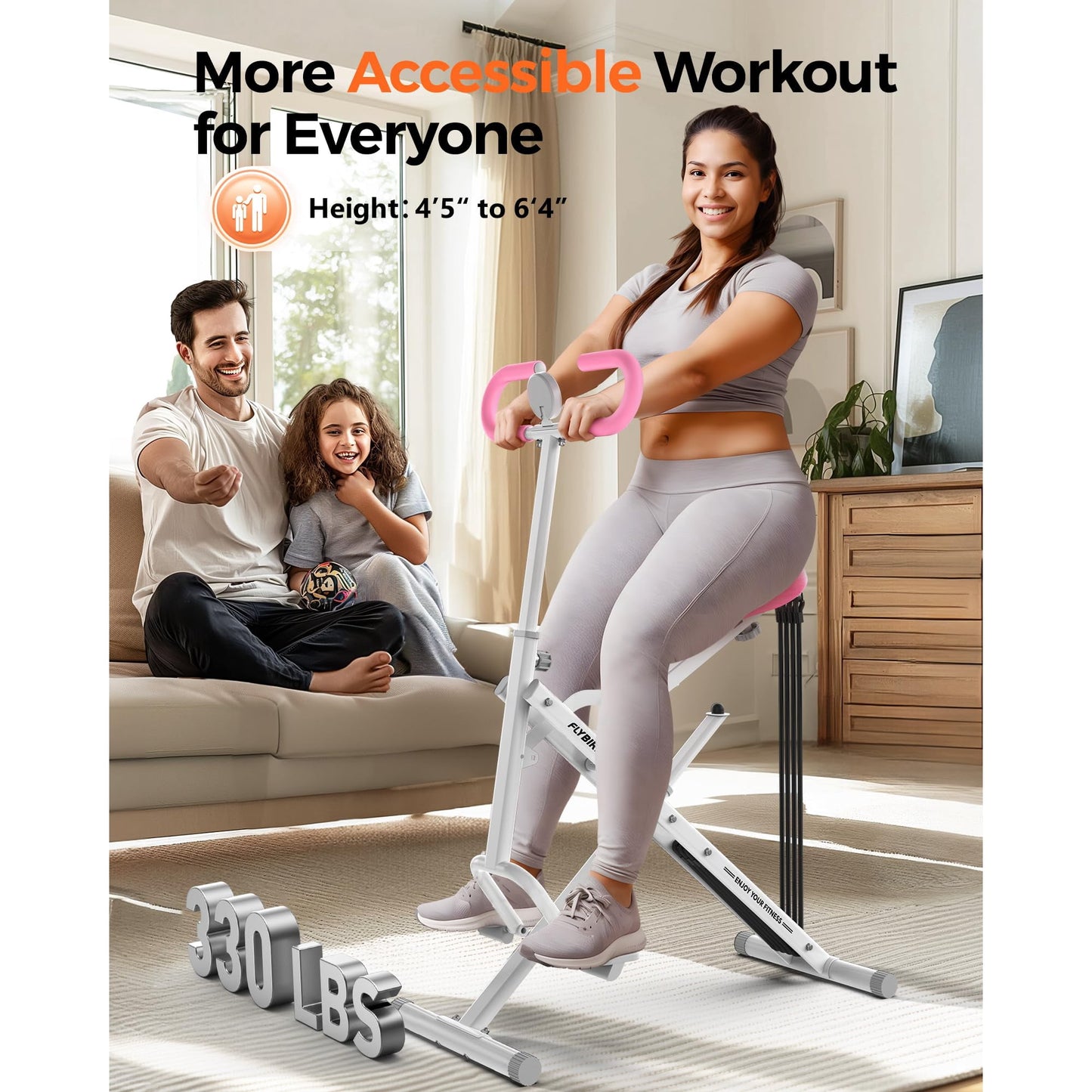 FLYBIRD Foldable Squat Machine for Home Workout