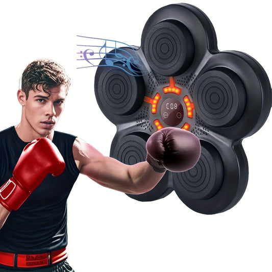 Feierdun Wall-Mounted Smart Boxing Trainer with Music, Gloves, and Target Pads - Wireless-Enabled Fitness Equipment for Home