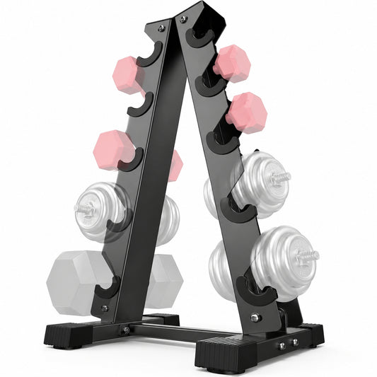 Dumbbell Rack Stand Only, Weight Rack for Dumbbells Compact A-Frame Home Gym Space Saver, 800 LBS Weight Capacity