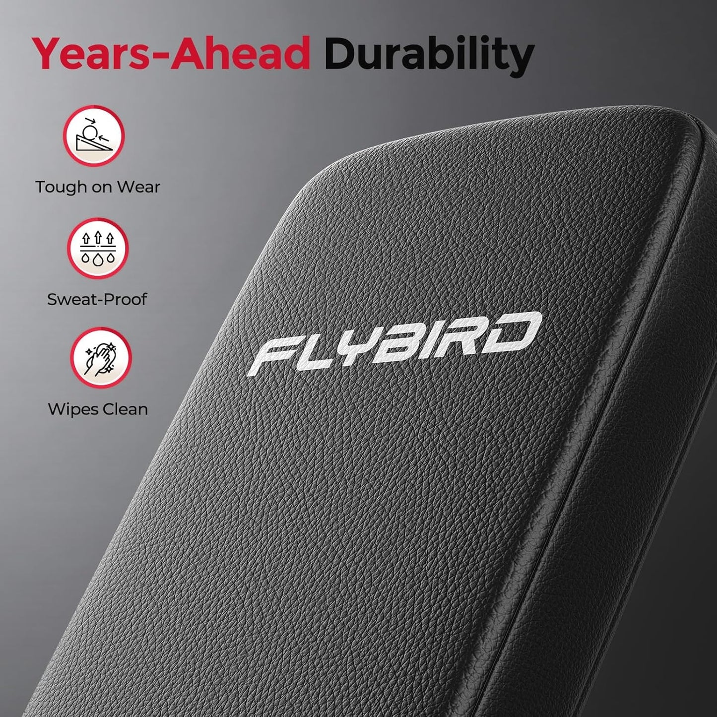 Flybird Collapsible Adjustable Weight Bench - Heavy Duty Foldable Fitness Exercise Utility