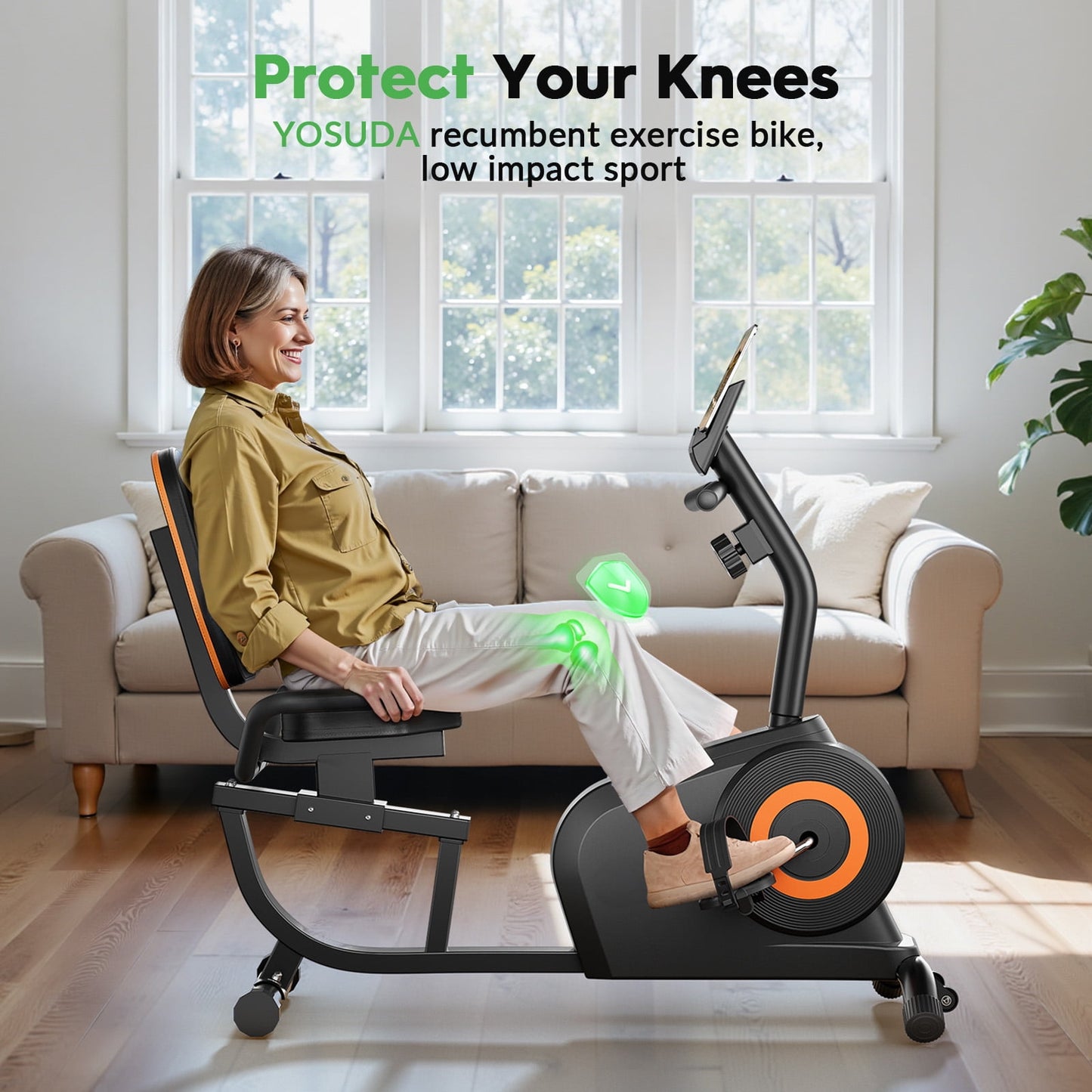 YOSUDA Recumbent Exercise Bike for Adults Seniors with Quick Adjust Seat