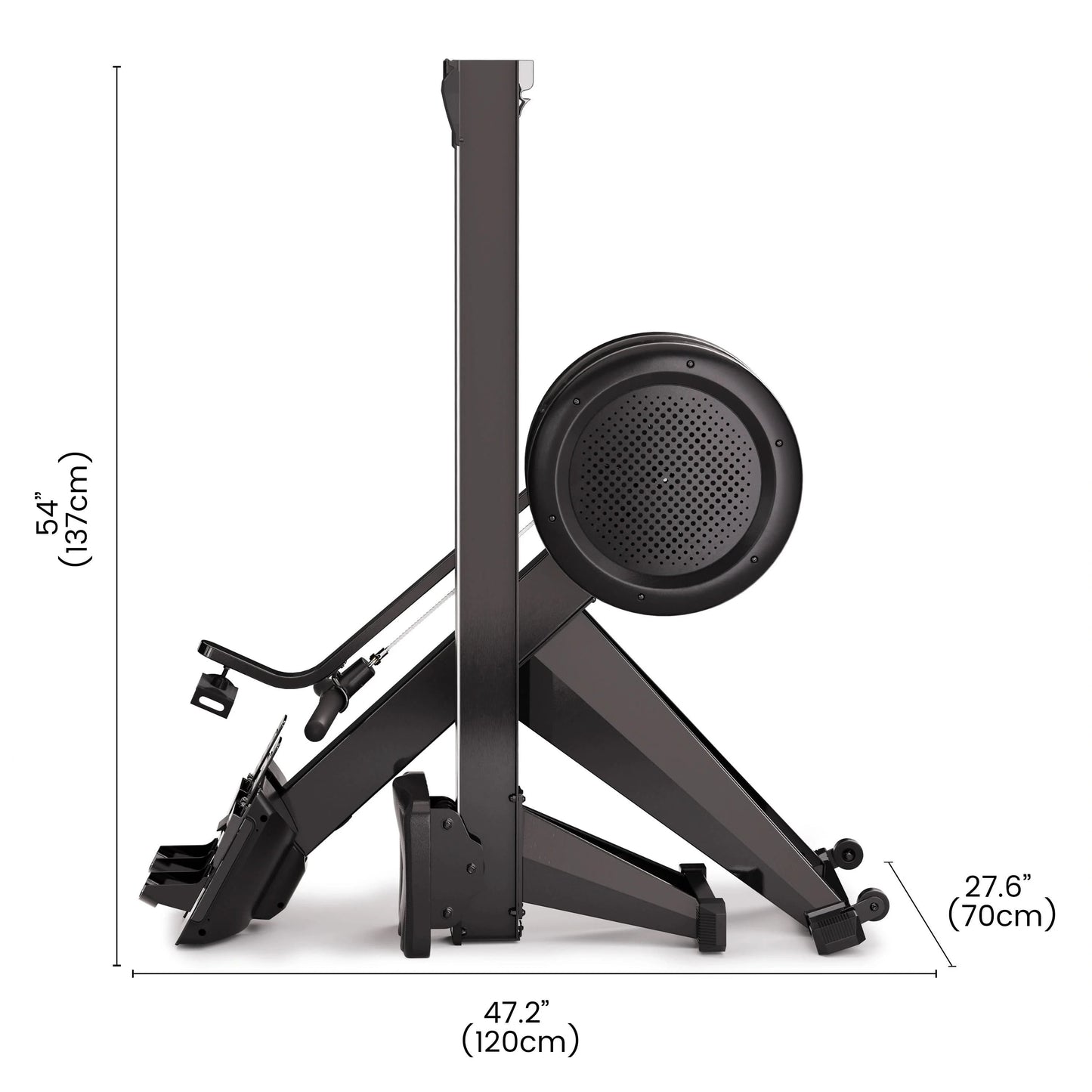 YOSUDA Dash Air-Magnetic Rowing Machine, Dual-resistance Rower Machine