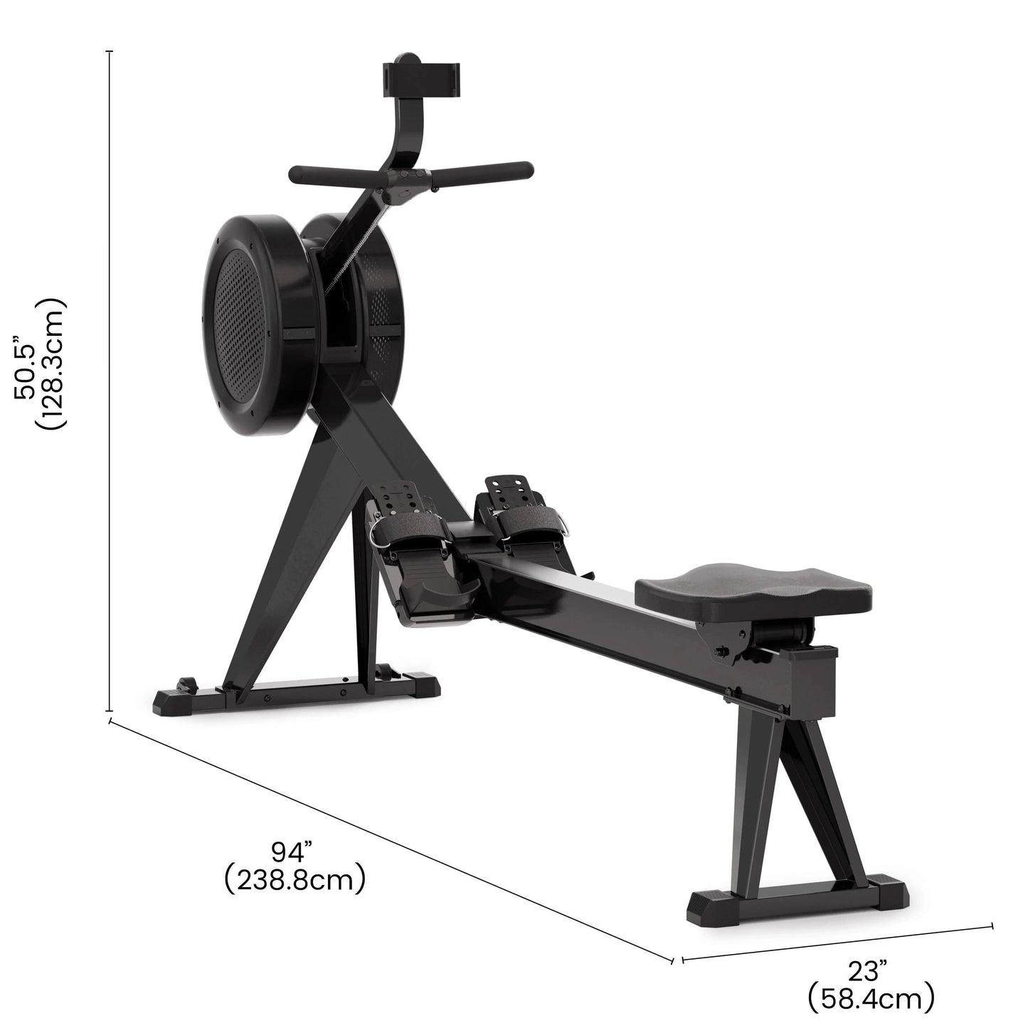 YOSUDA Dash Air-Magnetic Rowing Machine, Dual-resistance Rower Machine
