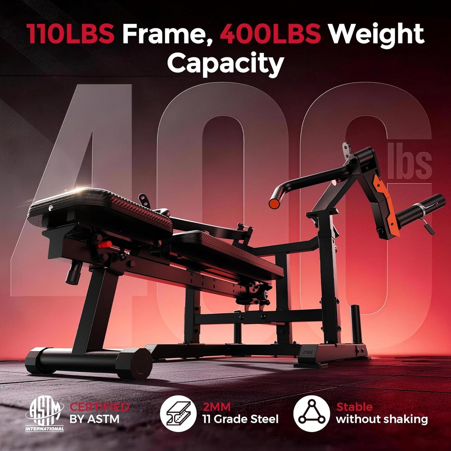 FED FITNESS Strength Studio Chest Press Machine – Converging Arms,4-Position Adjustable Lever Arms,Home Gym Strength Training Equipment