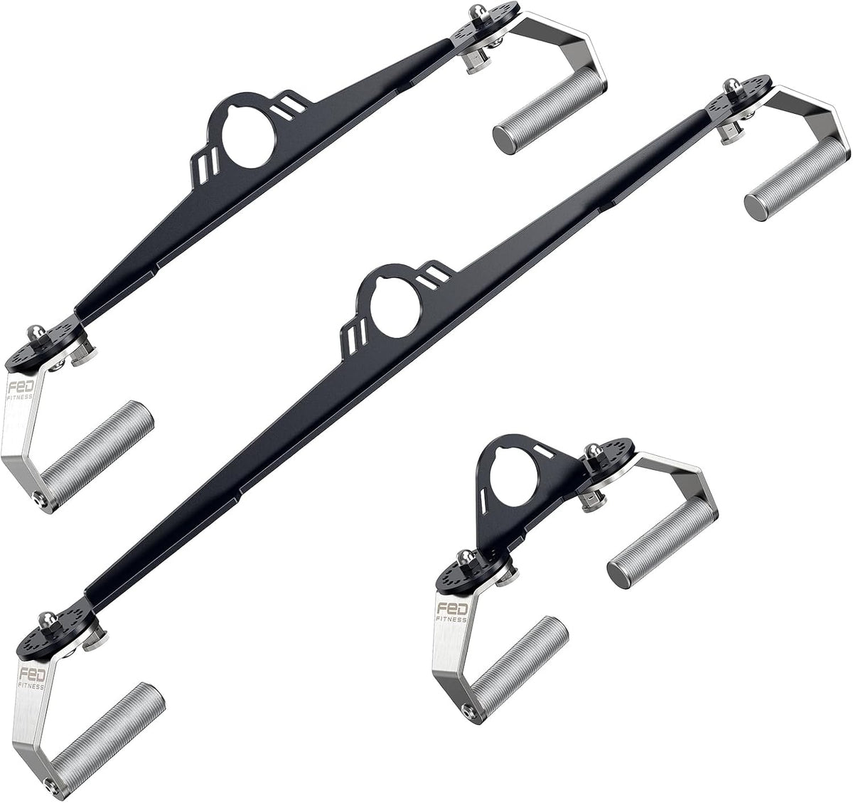 fed fitness 360° LAT Pull Down Bar, Cable Attachments for Gym | 360° rotation, 16 lockable angles, 1000 lb capacity, cable pulldowns, rows and T-bar training