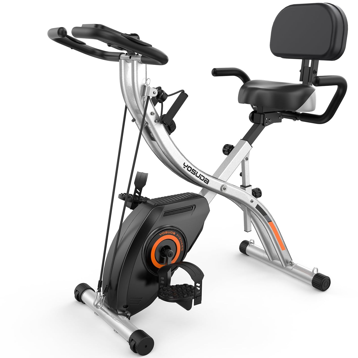 YOSUDA Folding Exercise Bike - Foldable Stationary Bike for Home Gym Workout
