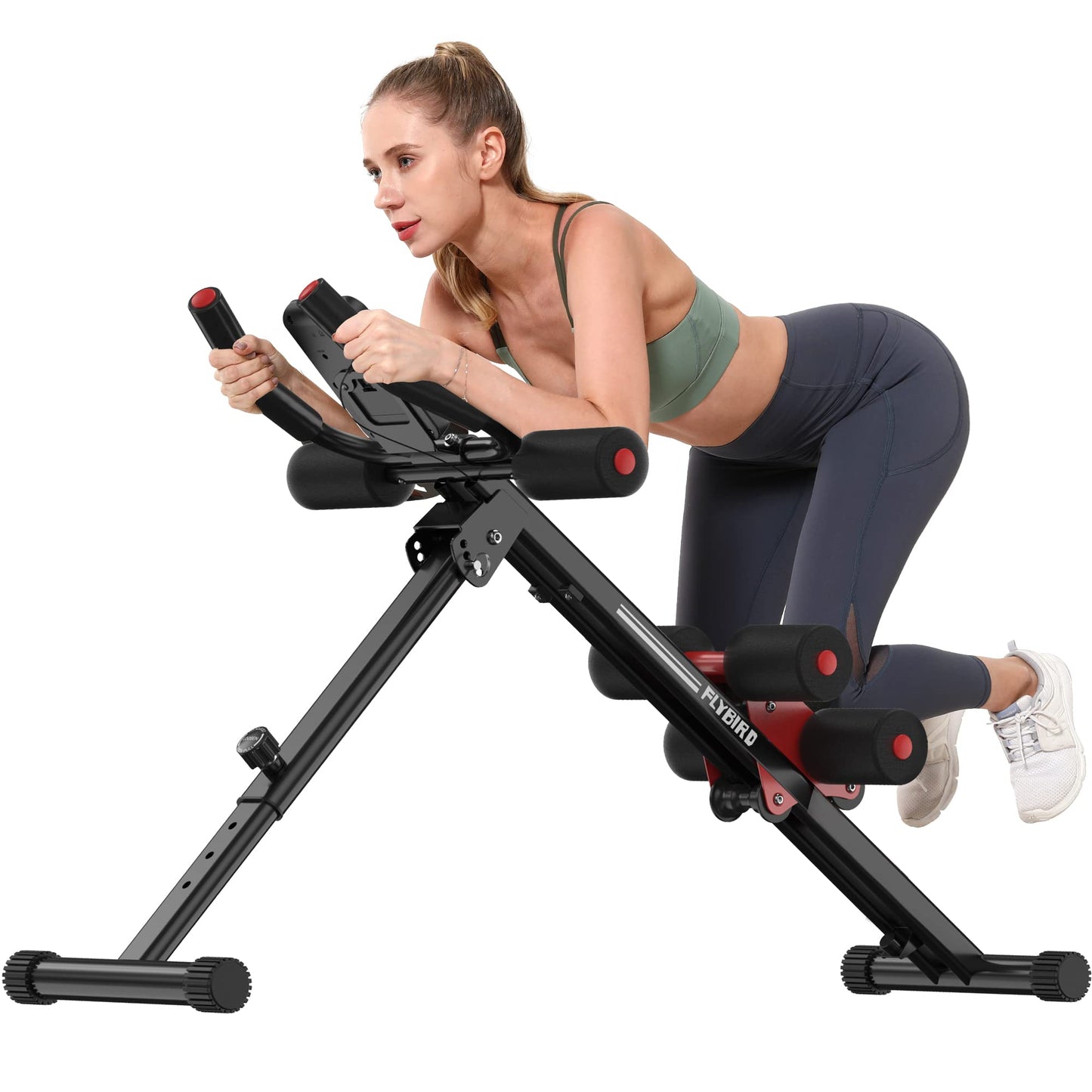 FLYBIRD Adjustable Ab Workout Equipment, Full Body Strength Training