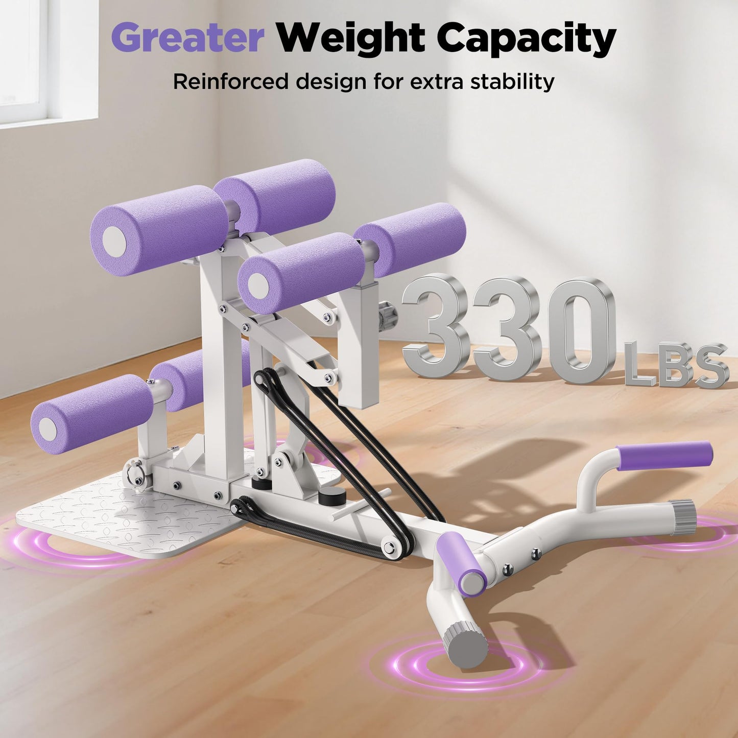 FEIERDUN Deep Squat Exercise Machine, Home Gym Core and Leg Workout Equipment for Women