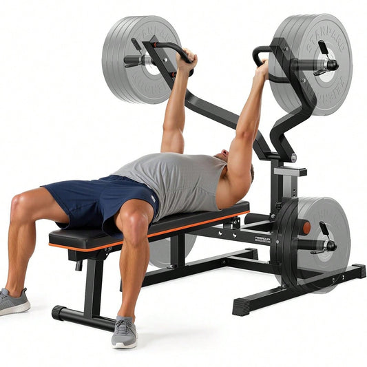 FEIERDUN 3-Grip U-Handles Chest Press Machine, 1250LBS Heavy-Duty Bench Press with Independent Converging Arms