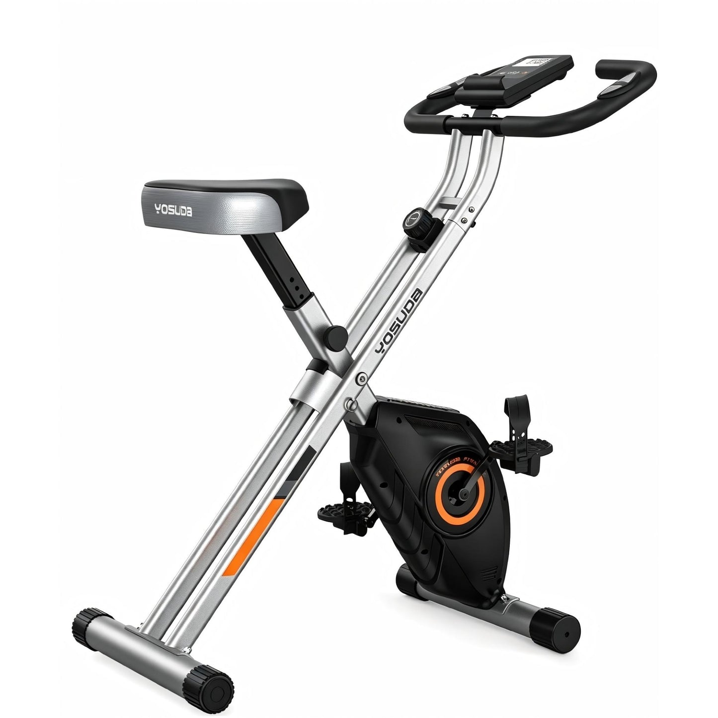 YOSUDA Folding Exercise Bike - Foldable Stationary Bike for Home Gym Workout