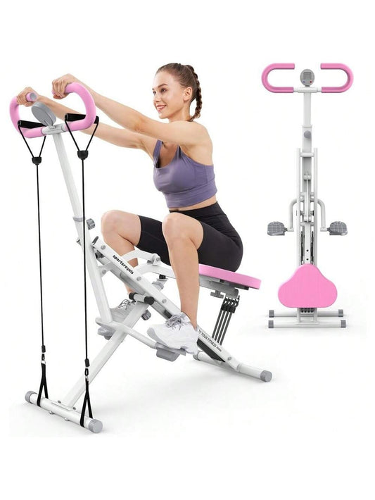 FLYBIRD Squat Machine-2 in 1 Squat Rowing Machine for Glutes Trainer & Leg Home Workout