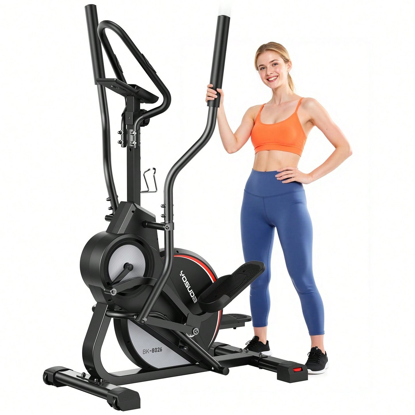 YOSUDA Pro Cardio Climber Stepping Elliptical Machine, 3-in-1 Elliptical Machine Stair Stepper Trainer with 16 Resistance