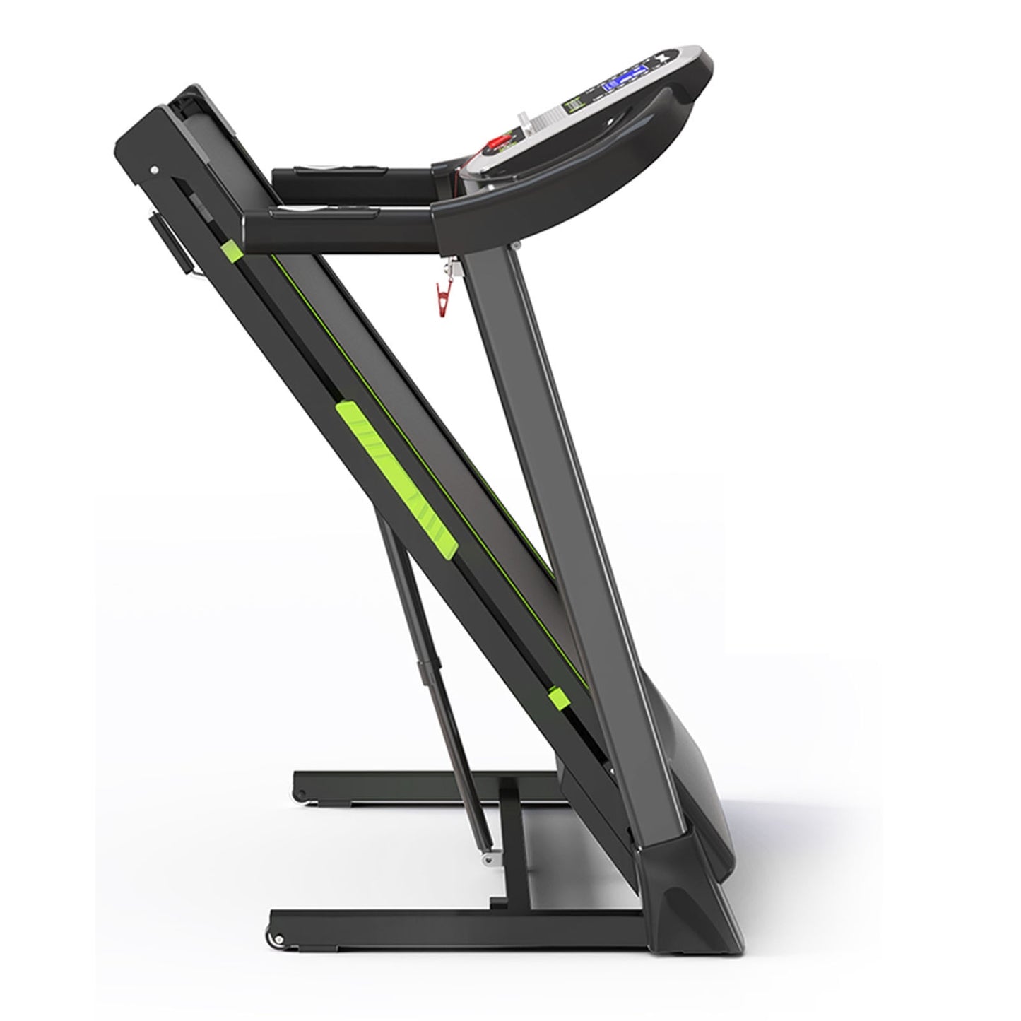 FED FITNESS 3.5 HP Portable Foldable Treadmill with Handles 4% Slope Home Walking Running Treadmill 0.5-7.5 MPH 330 Lb Weight Capacity