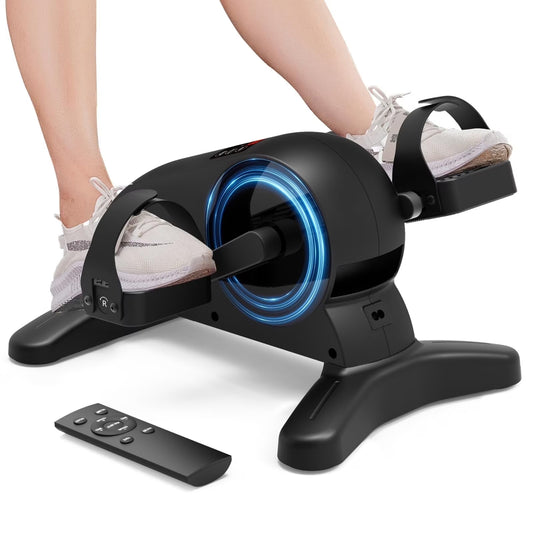 Mini Under Desk Bike ,Electric Pedal Exerciser Leg/Arm Cycle for Senior, Physical Therapy, with Remote Control