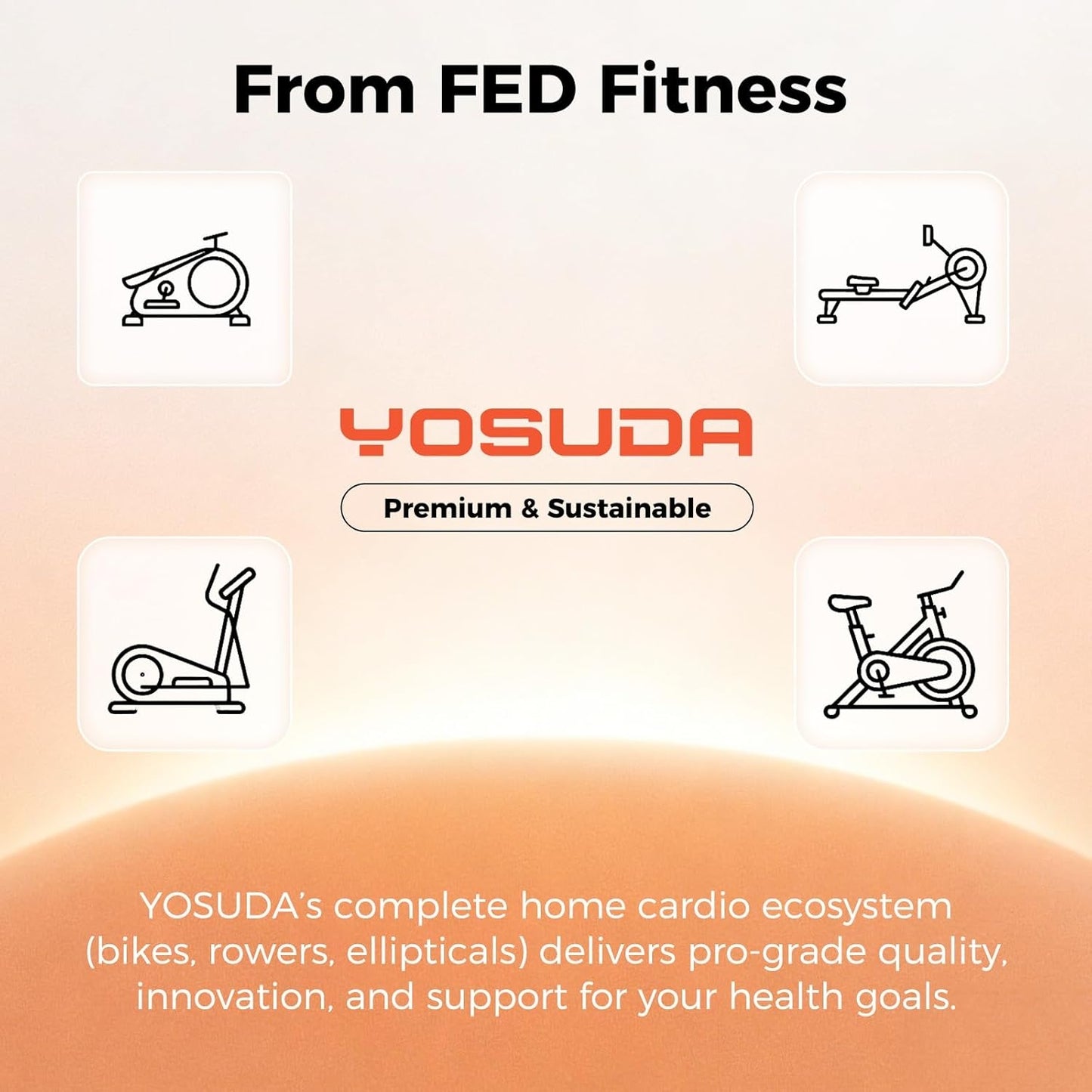 YOSUDA Exercise Bike Stationary Indoor Cycling Bike for Home 300 Lbs Weight Capacity