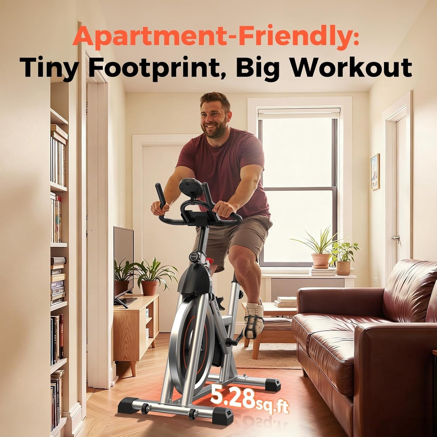 YOSUDA Exercise Bike Stationary Indoor Cycling Bike for Home 300 Lbs Weight Capacity