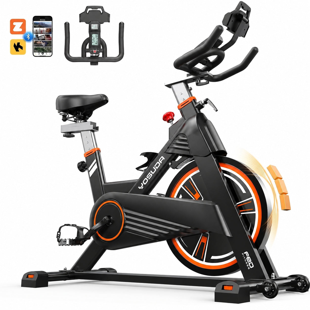 YOSUDA Pro Magnetic Indoor Cycling Bike Stationary Exercise Bike