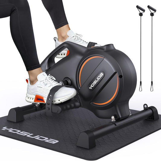 YOSUDA Under Desk Bike Pedal Exerciser - Magnetic Mini Exercise Bike