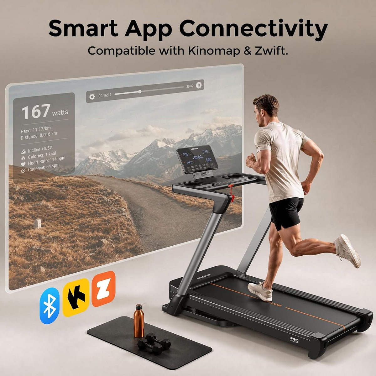 Yosuda TM2 Foldable Treadmill With Quite Brushless Motor