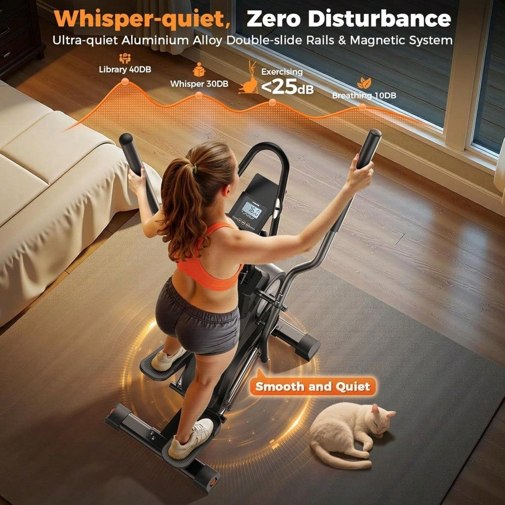 YOSUDA Elliptical Exercise Machine, 3-in-1 Elliptical Machine for Home, Quiet Magnetic System